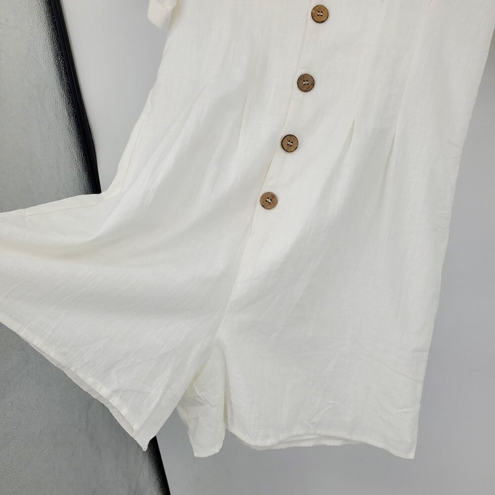 NWT Commense‎ Cotton Linen Blend Button Boho Beac… - image 7